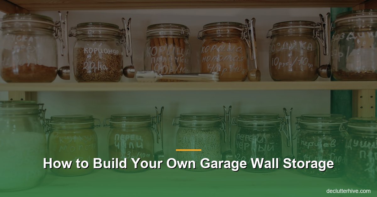 How to Build Your Own Garage Wall Storage