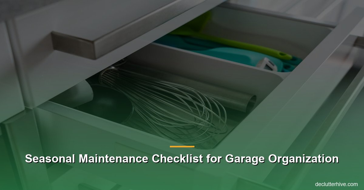Seasonal Maintenance Checklist for Garage Organization