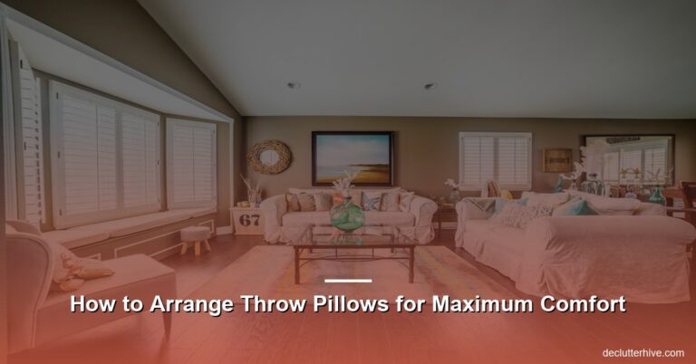 How to Arrange Throw Pillows for Maximum Comfort