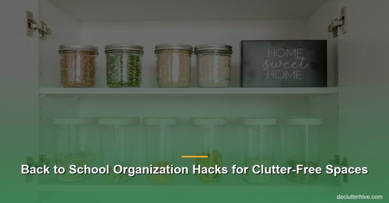 Back to School Organization Hacks for Clutter-Free Spaces