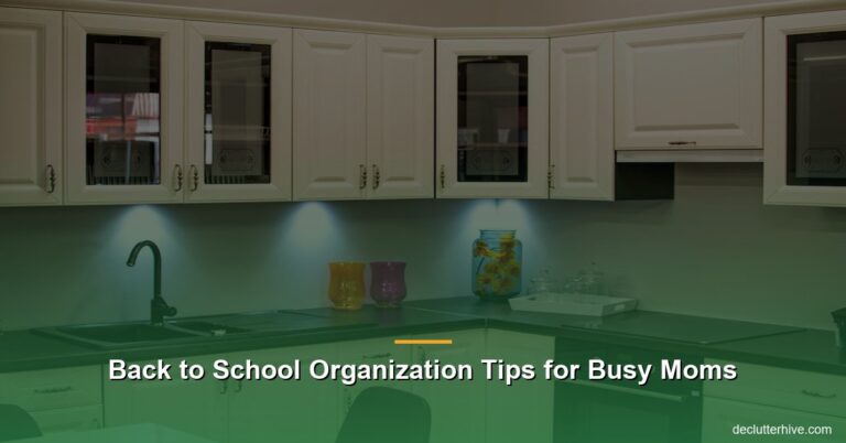 Back to School Organization Tips for Busy Moms