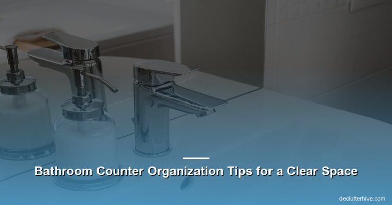 Bathroom Counter Organization Tips for a Clear Space