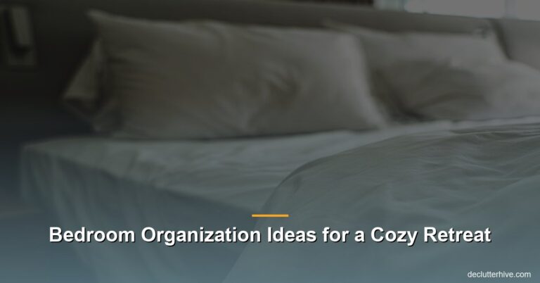 Bedroom Organization Ideas for a Cozy Retreat