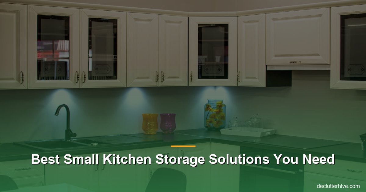 Best small kitchen storage solutions - Declutter Hive