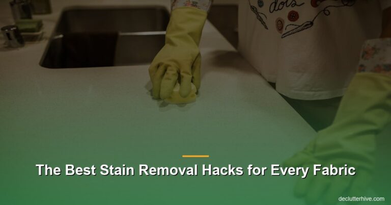 The Best Stain Removal Hacks for Every Fabric