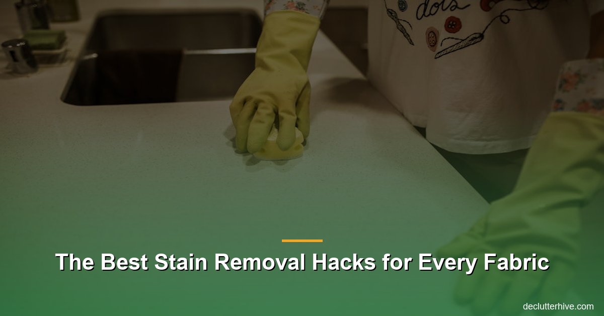 Best stain removal hacks fabrics - Declutter Hive