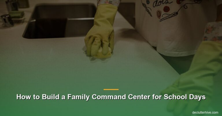 How to Build a Family Command Center for School Days