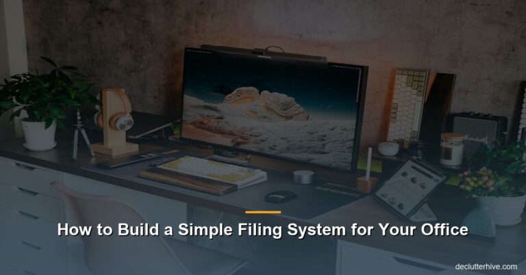 How to Build a Simple Filing System for Your Office
