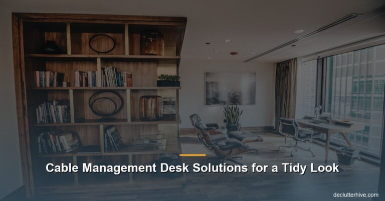 Cable Management Desk Solutions for a Tidy Look