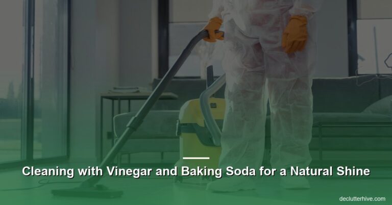 Cleaning with Vinegar and Baking Soda for a Natural Shine