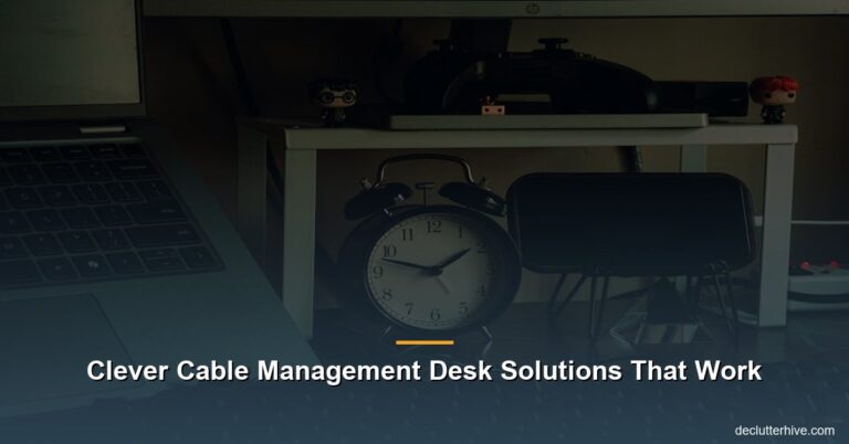 Clever Cable Management Desk Solutions That Work