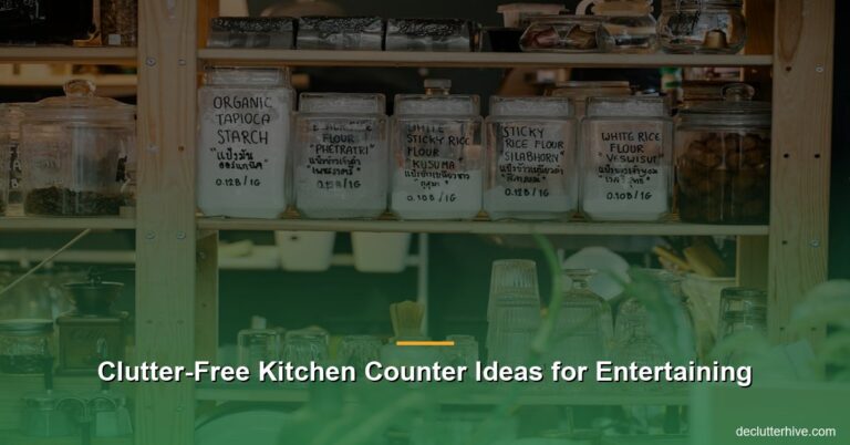 Clutter-Free Kitchen Counter Ideas for Entertaining