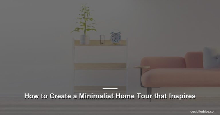 How to Create a Minimalist Home Tour that Inspires