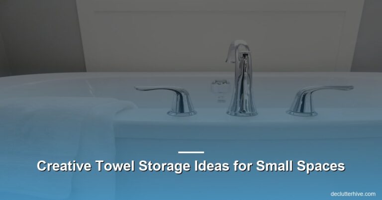 Creative Towel Storage Ideas for Small Spaces
