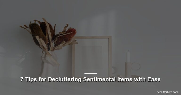 7 Tips for Decluttering Sentimental Items with Ease