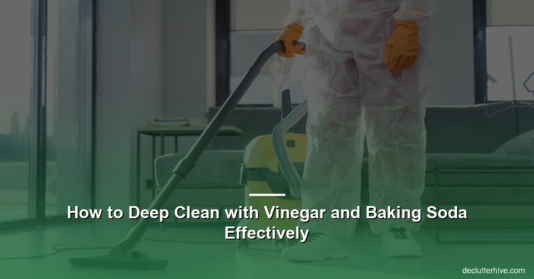 How to Deep Clean with Vinegar and Baking Soda Effectively