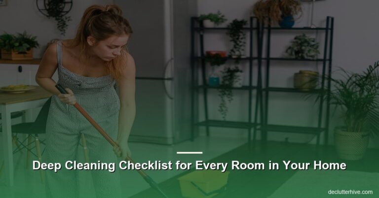 Deep Cleaning Checklist for Every Room in Your Home