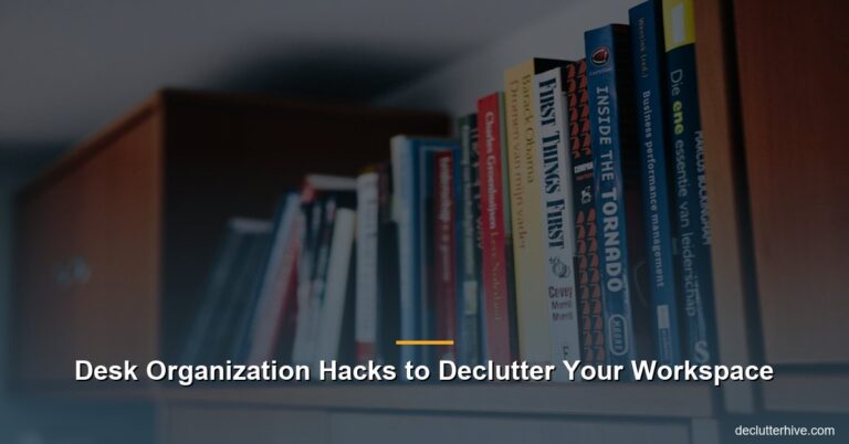 Desk Organization Hacks to Declutter Your Workspace