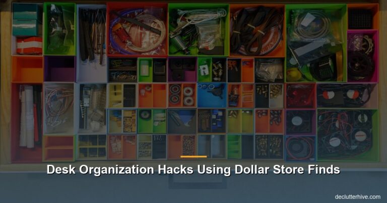 Desk Organization Hacks Using Dollar Store Finds