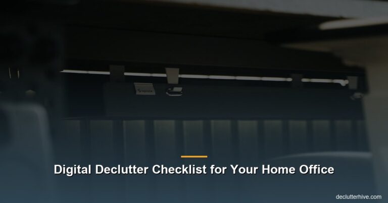 Digital Declutter Checklist for Your Home Office
