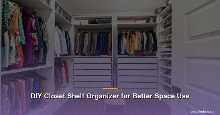 DIY Closet Shelf Organizer for Better Space Use