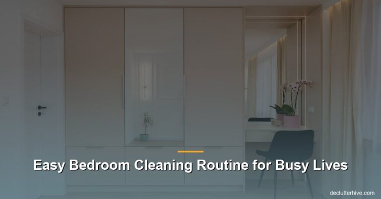 Easy Bedroom Cleaning Routine for Busy Lives