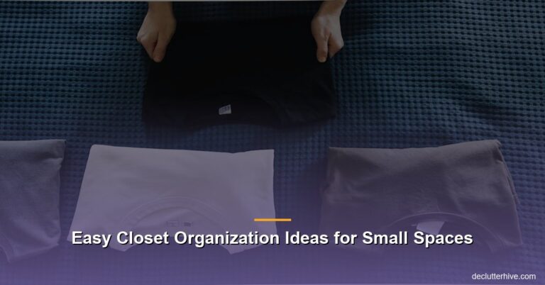 Easy Closet Organization Ideas for Small Spaces