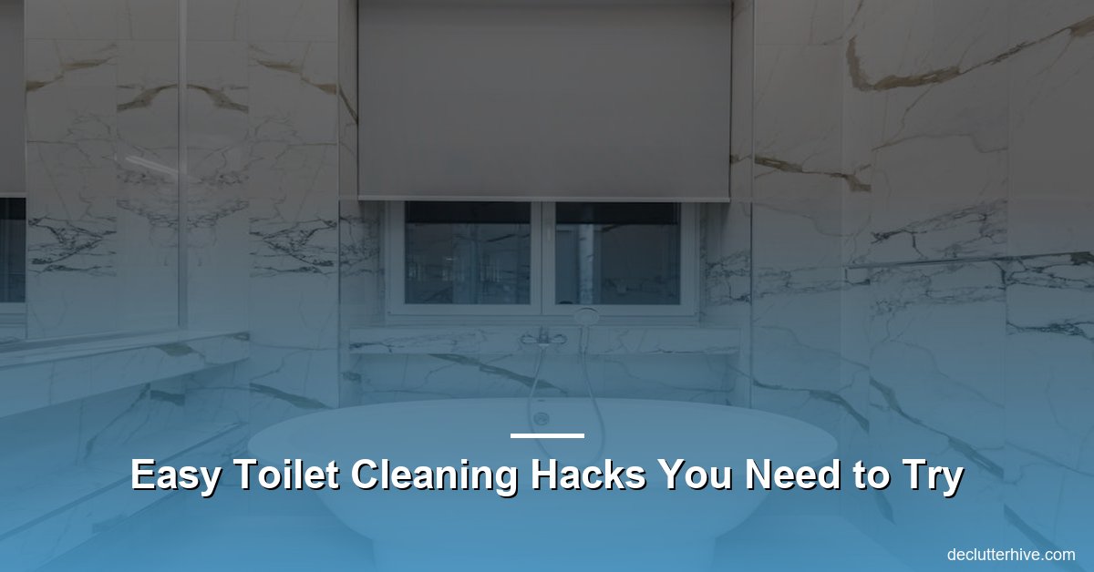 Easy toilet cleaning hacks - Declutter Hive