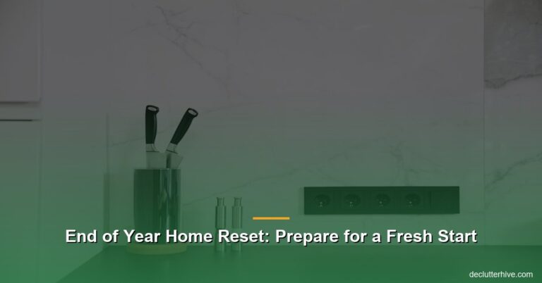 End of Year Home Reset: Prepare for a Fresh Start