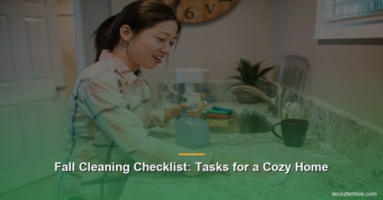 Fall Cleaning Checklist: Tasks for a Cozy Home