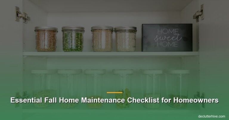 Essential Fall Home Maintenance Checklist for Homeowners