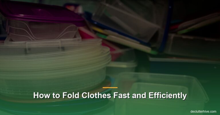 How to Fold Clothes Fast and Efficiently