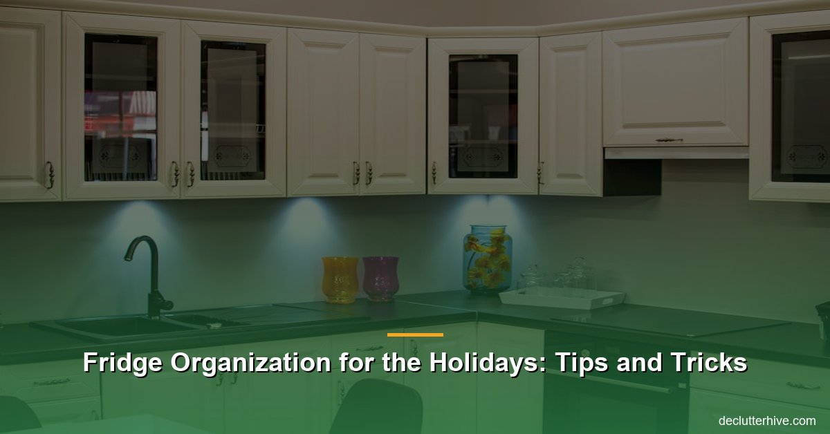 Fridge organization holidays tips tricks - Declutter Hive