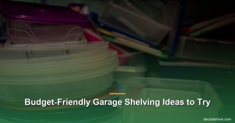 Budget-Friendly Garage Shelving Ideas to Try