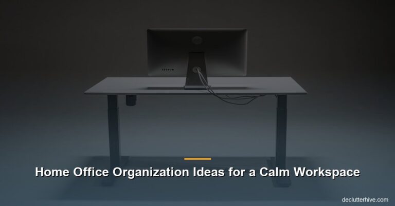 Home Office Organization Ideas for a Calm Workspace