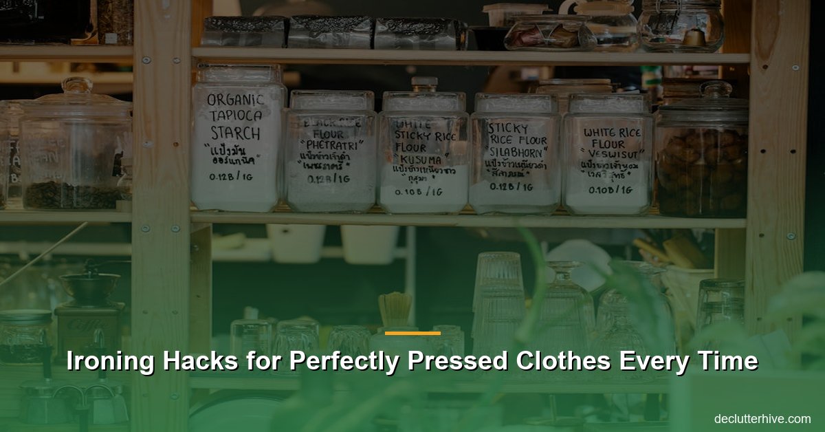 Ironing hacks perfectly pressed clothes - Declutter Hive