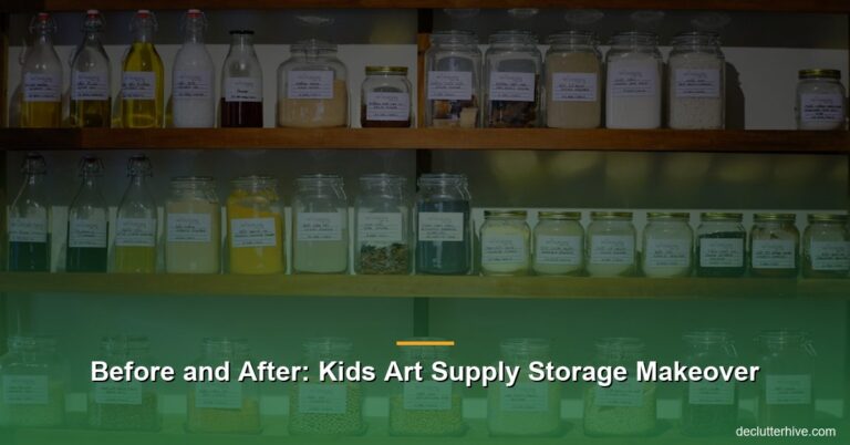 Before and After: Kids Art Supply Storage Makeover