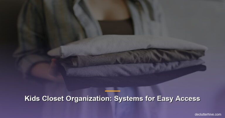 Kids Closet Organization: Systems for Easy Access