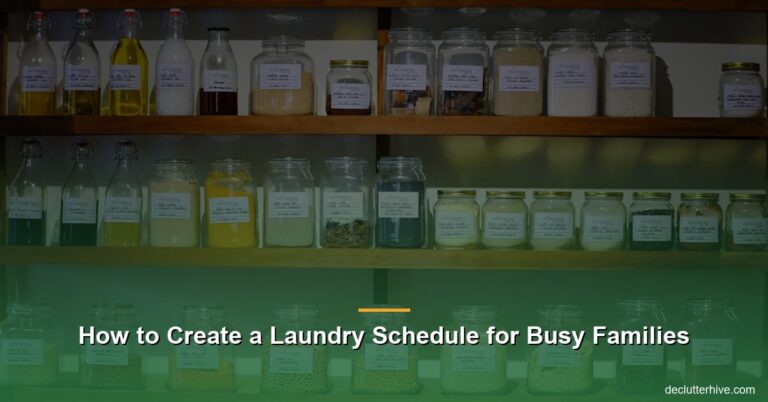 How to Create a Laundry Schedule for Busy Families