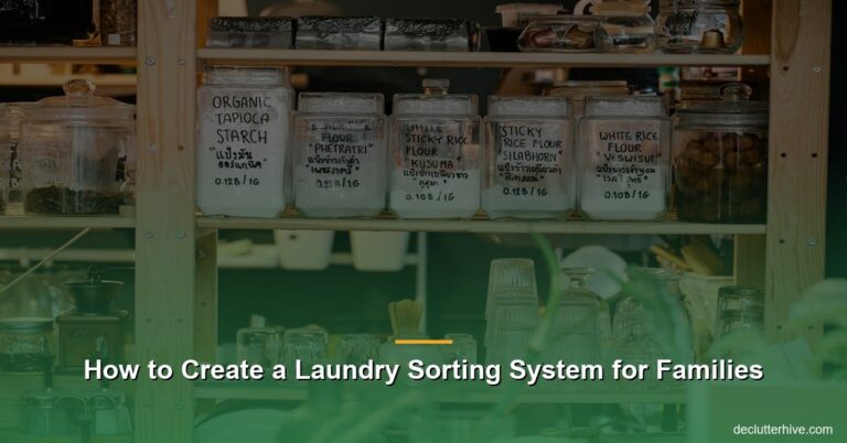 How to Create a Laundry Sorting System for Families
