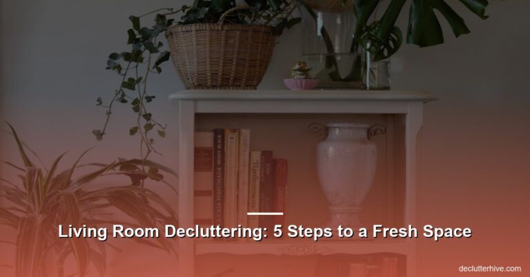 Living Room Decluttering: 5 Steps to a Fresh Space