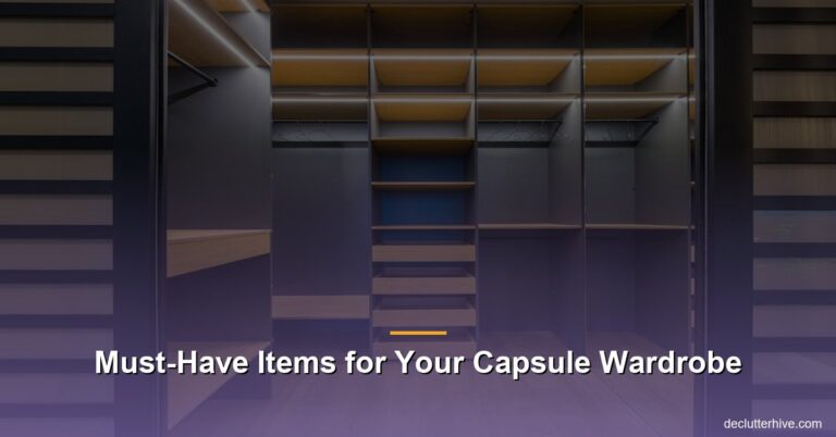 Must-Have Items for Your Capsule Wardrobe