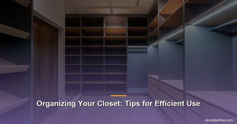 Organizing Your Closet: Tips for Efficient Use