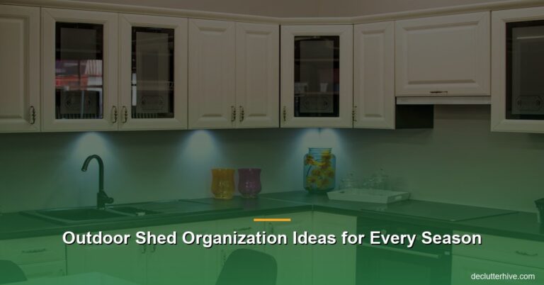Outdoor Shed Organization Ideas for Every Season