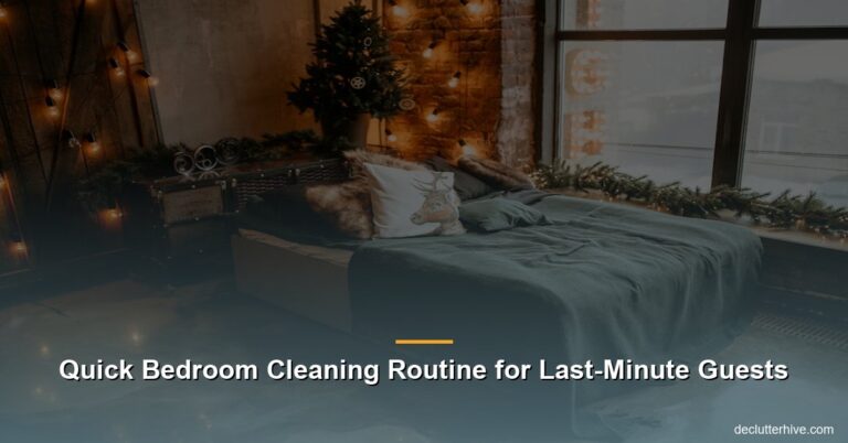 Quick Bedroom Cleaning Routine for Last-Minute Guests