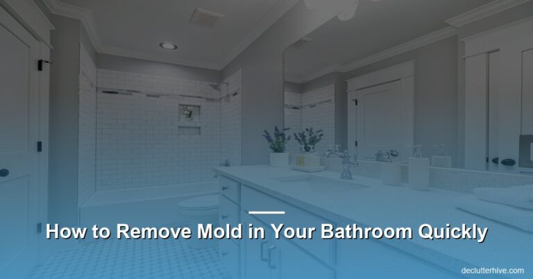 How to Remove Mold in Your Bathroom Quickly