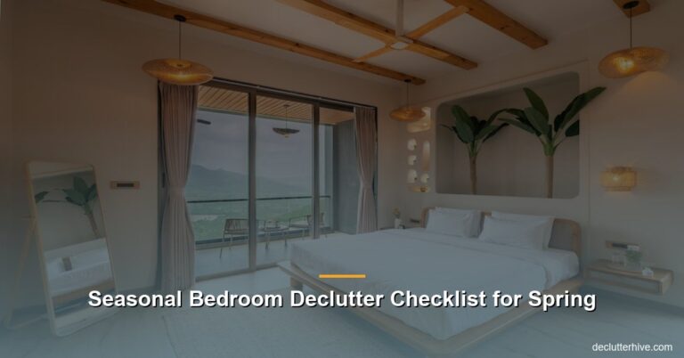 Seasonal Bedroom Declutter Checklist for Spring