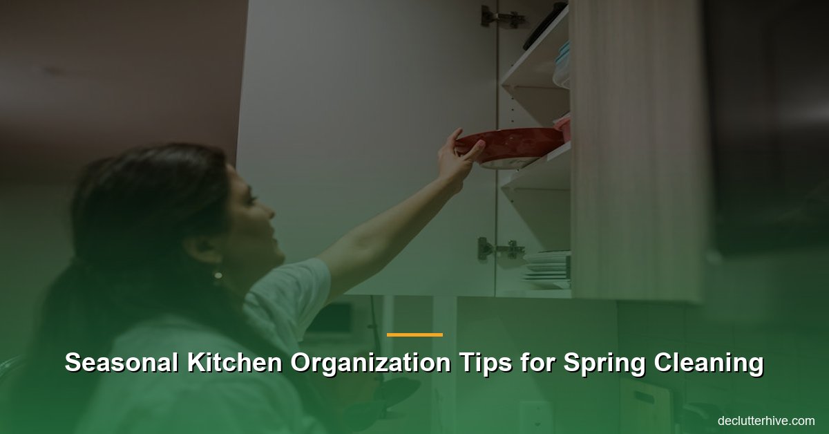 Seasonal kitchen organization tips spring - Declutter Hive