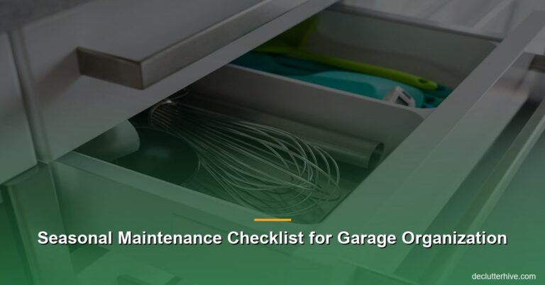 Seasonal Maintenance Checklist for Garage Organization