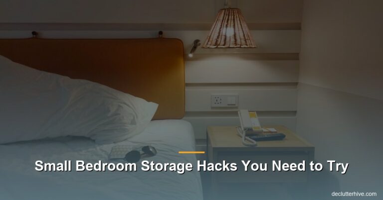 Small Bedroom Storage Hacks You Need to Try